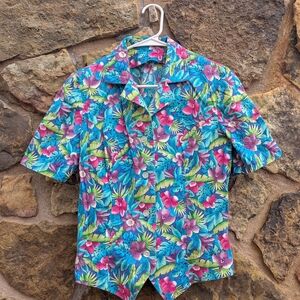 Vibrant Floral Hawaiian Shirt